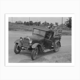 Untitled Photo, Possibly Related To Steaming Car Of Migrant Family En Route To California At Small Town Near Henriet Art Print