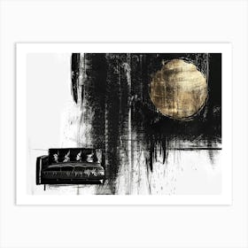 Black And Gold Canvas Print 39 Art Print