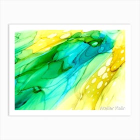 Abstract Watercolor Painting 3 Art Print