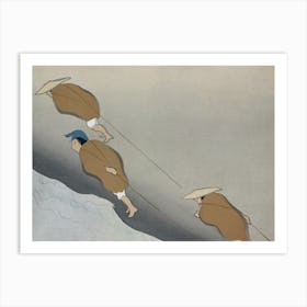 Fishermen From Momoyogusa –Flowers Of A Hundred Generations, Kamisaka Sekka Art Print