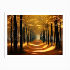 Path In The Woods 3 Art Print