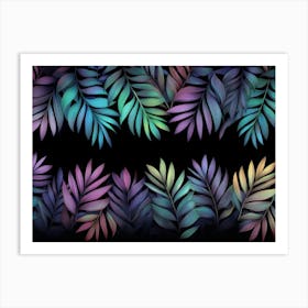 Tropical Seamless Border 1 Art Print