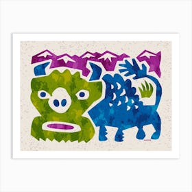 Rocky Mountain Buffalo 1 Art Print