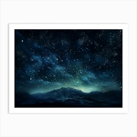 Starry Night Sky Art Print