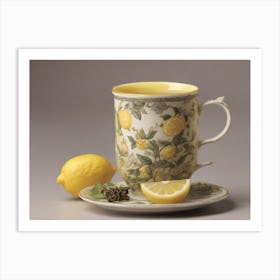 Lemon Tea Mug Art Print