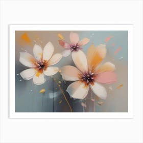 Abstract Flowers 11  Art Print