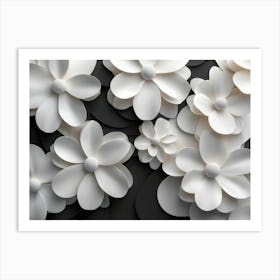 Paper Flowers 4 Art Print