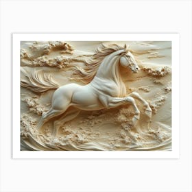 Horse Sculpture Art Print