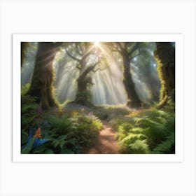 Forest Path Paintings Art Print 1 Art Print