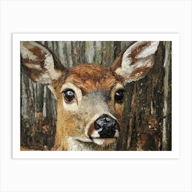 Deer In The Woods 4 Art Print