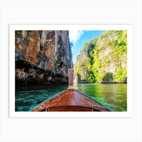 Thailand. Boat view. Maya Bay #3 Art Print