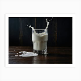 Milk Splash Art Print