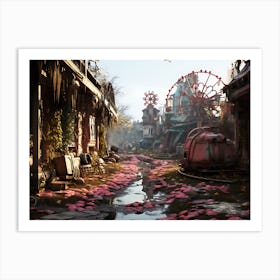 City Full Of Flowers Art Print