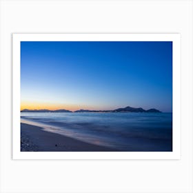 Sunset On The Beach Of Mallorca Art Print