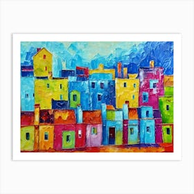 Colorful Houses 1 Art Print