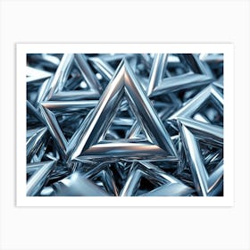 Abstract Image Of Triangles Art Print