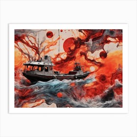 Ship Ai Art Print