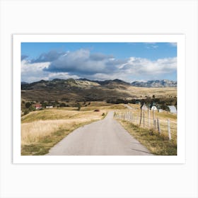 Country Road in Montenegro Art Print