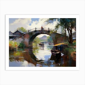 Sozhou Canal Art Print