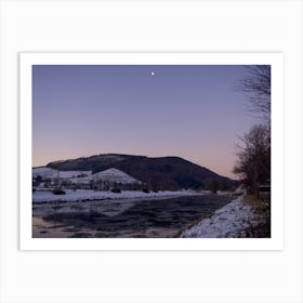 Moonlight Over The River Art Print
