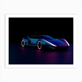 Futuristic Sports Car 6 Póster