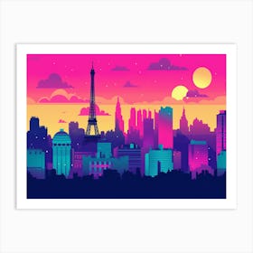 Paris Skyline 3 Art Print
