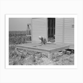 Untitled Photo, Possibly Related To Southeast Missour Farms Project, House Erection, Shop Assembled Por Art Print