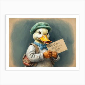 I'M A Duck Art Print