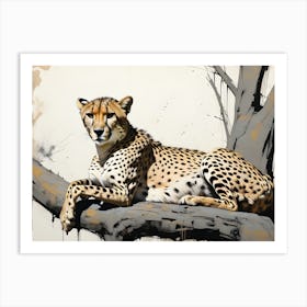Chilling Cheetah Art Print