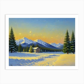 Beautiful Winter Scene Art Print