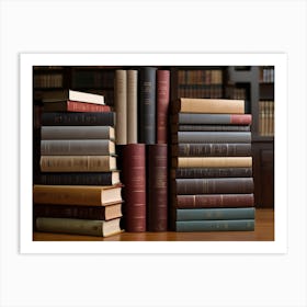 Stack Of Books Art Print