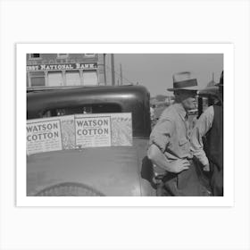 Farmer At Market, Weatherford, Texas By Russell Lee Art Print