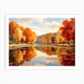 Autumn Reflections Art Print