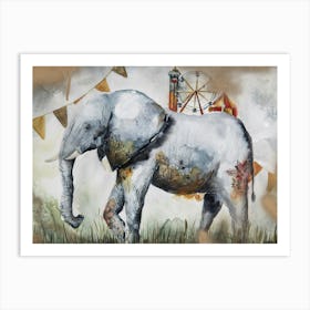 Elephant Walk Art Print