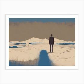 Man And  SOUL Boho ART, Soul Art Print