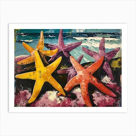 Starfish On The Beach 4 Art Print