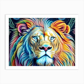 Lion Painting 112 Art Print