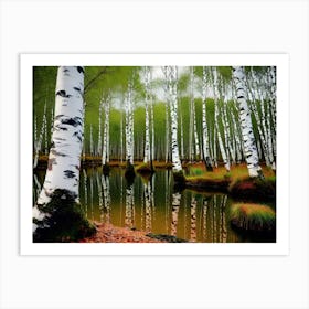 Birch Trees 37 Art Print