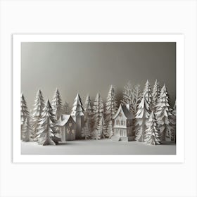 Christmas Village 1 Art Print