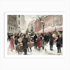 Christmas Market 6 Art Print