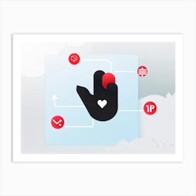 Heart Icon Art Print