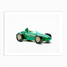 Toy Car Green Race Art Print