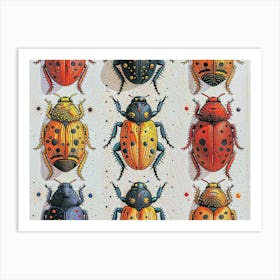 Beetle Painting Art Print