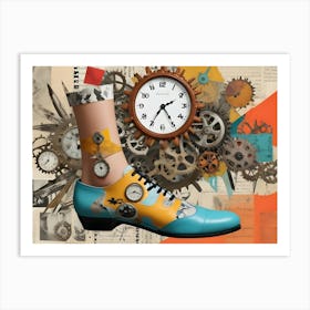 Clockwork Shoes Art Print