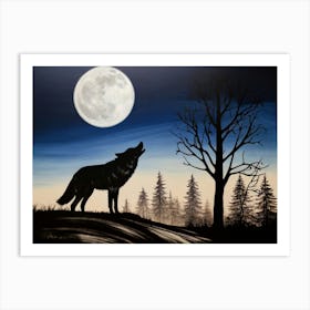 Howling Wolf 2 Art Print