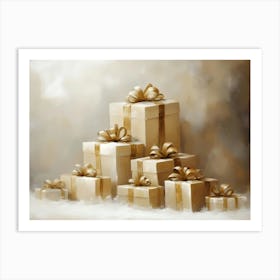 Christmas Gift Boxes 1 Art Print