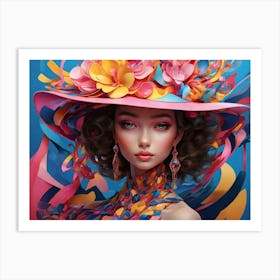 Hat Painting Art Print