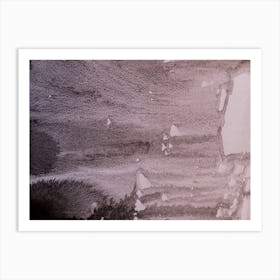 Abstract watercolor black paint background. 43 Art Print