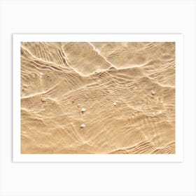 Sandy Beach Water Art Print