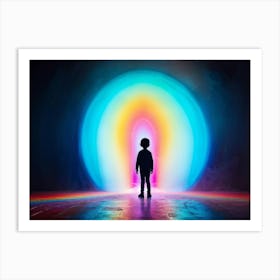 Rainbow Tunnel Art Print